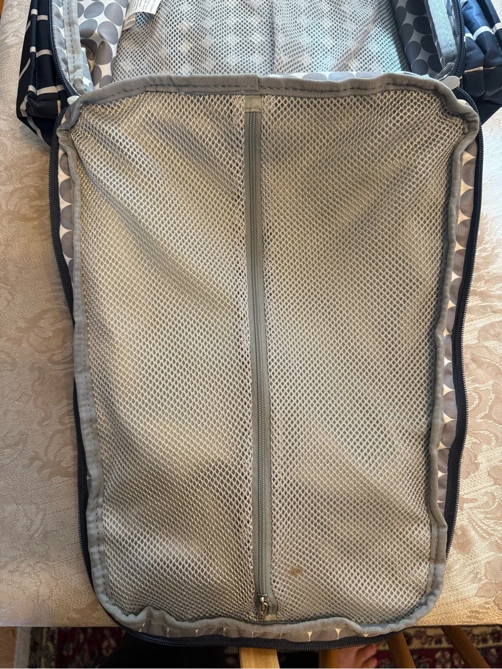 jujube Navy Striped Diaper Bag Backpack GUC